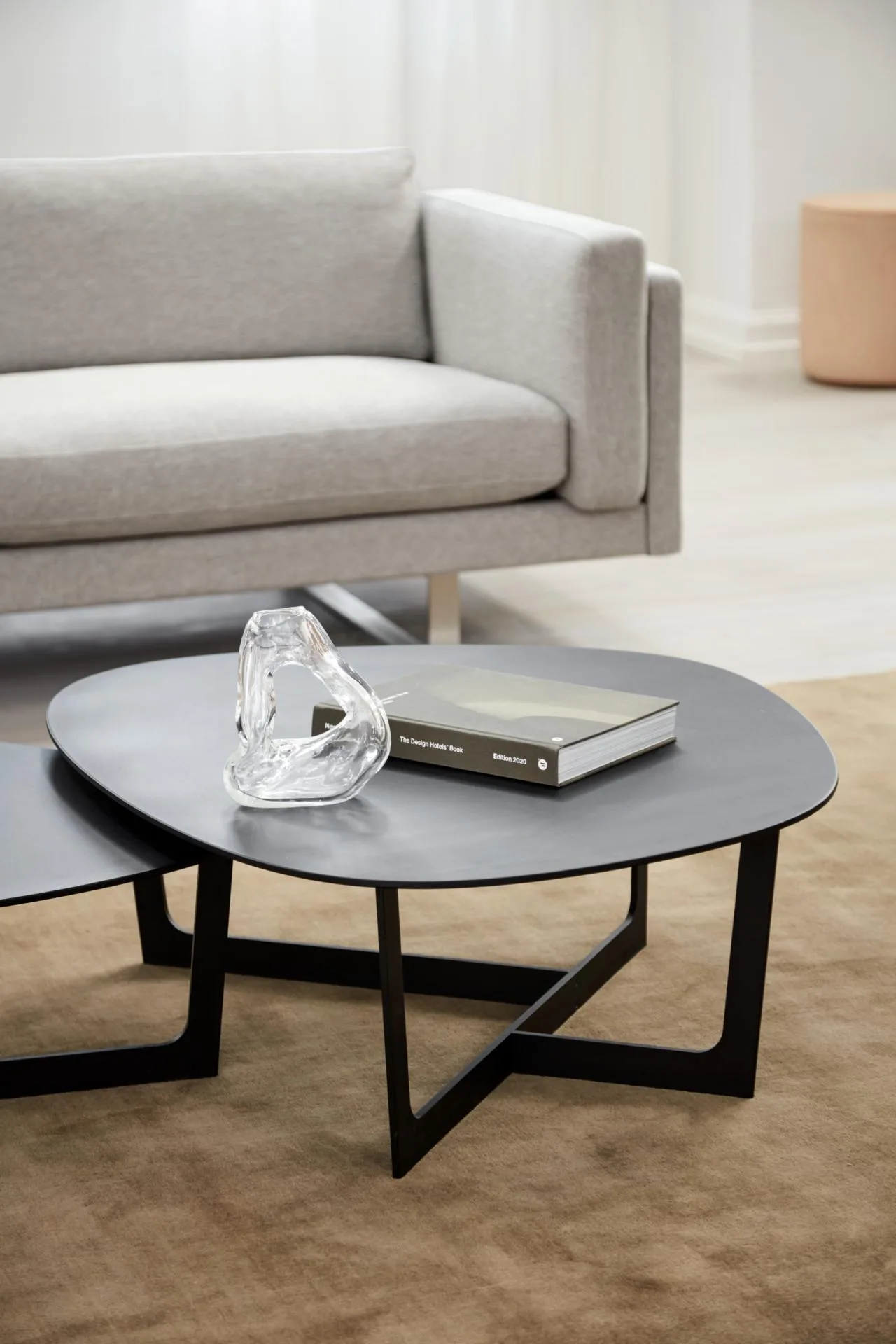 Fredericia INSULA -coffee table 72x76 cm, black aluminium - Image 2