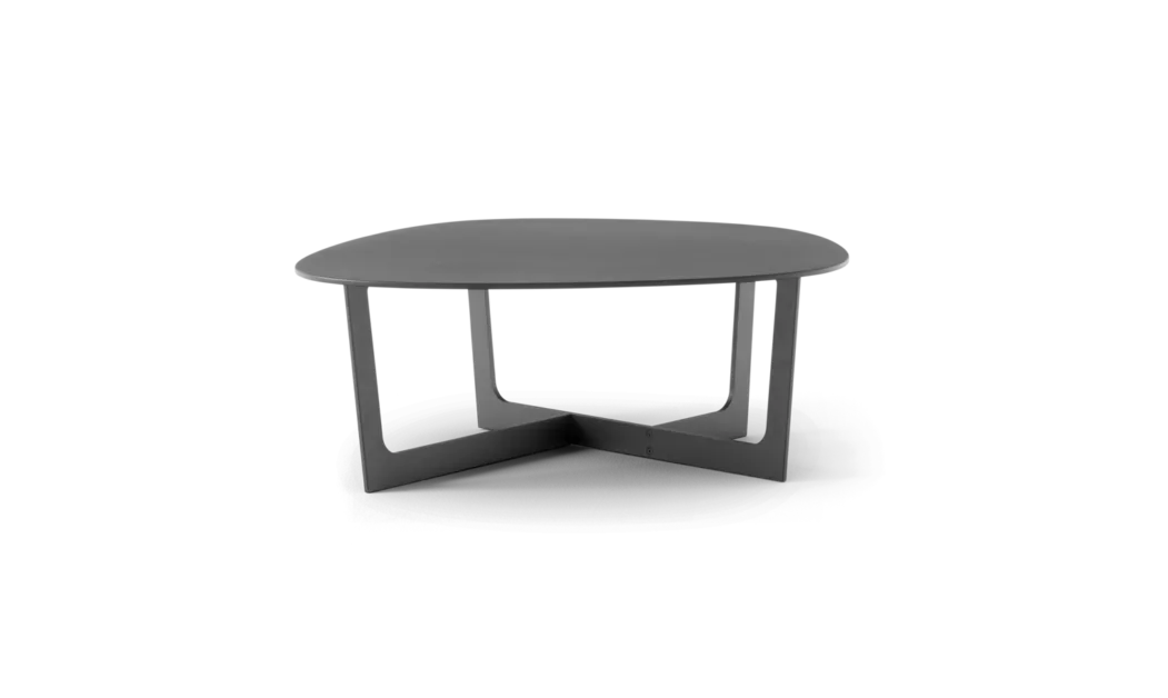 Fredericia INSULA -coffee table 72x76 cm, black aluminium