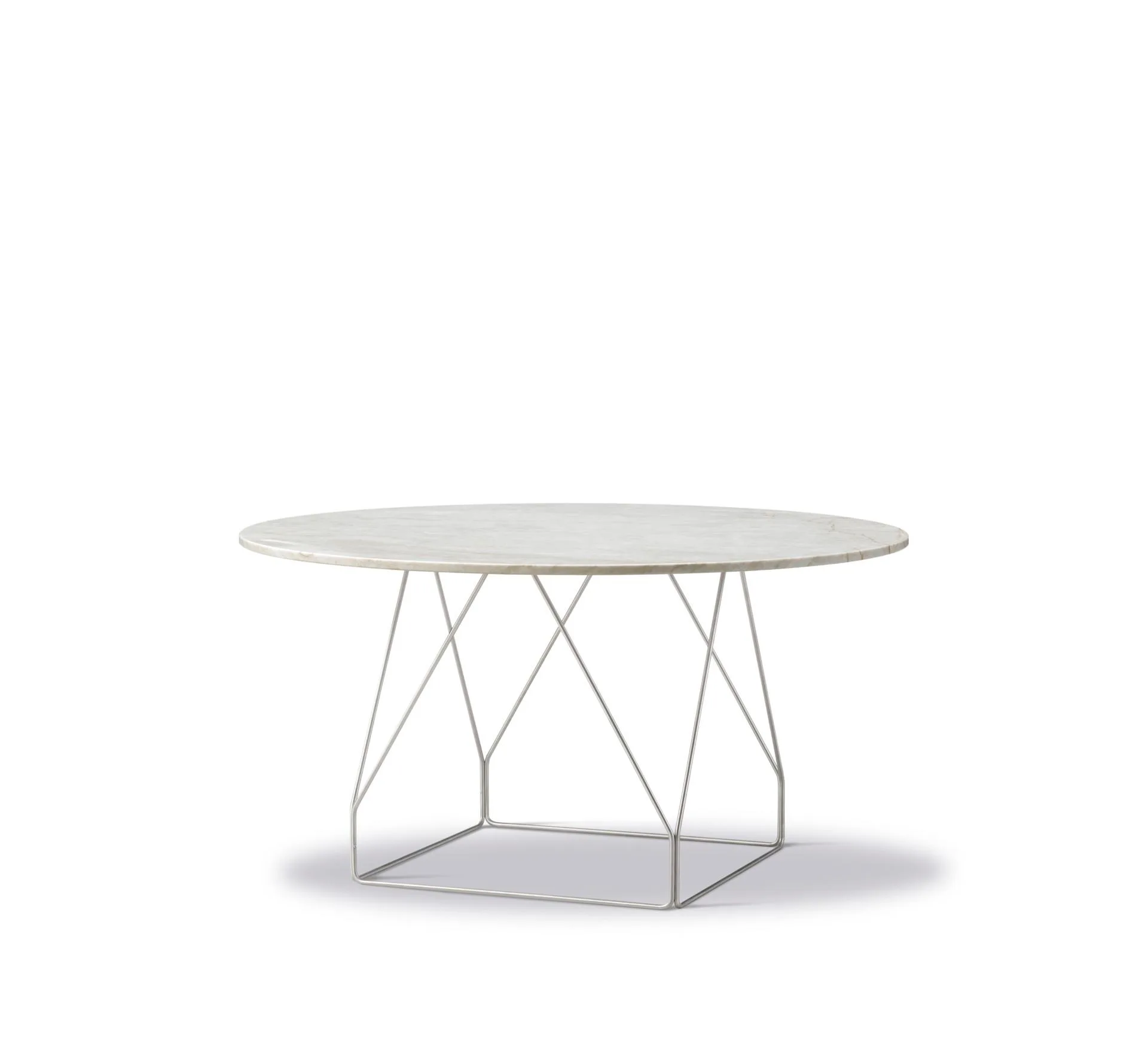 Fredericia JG -dining table, Ø 140 cm, ivory quartzite / stainless steel - Image 2