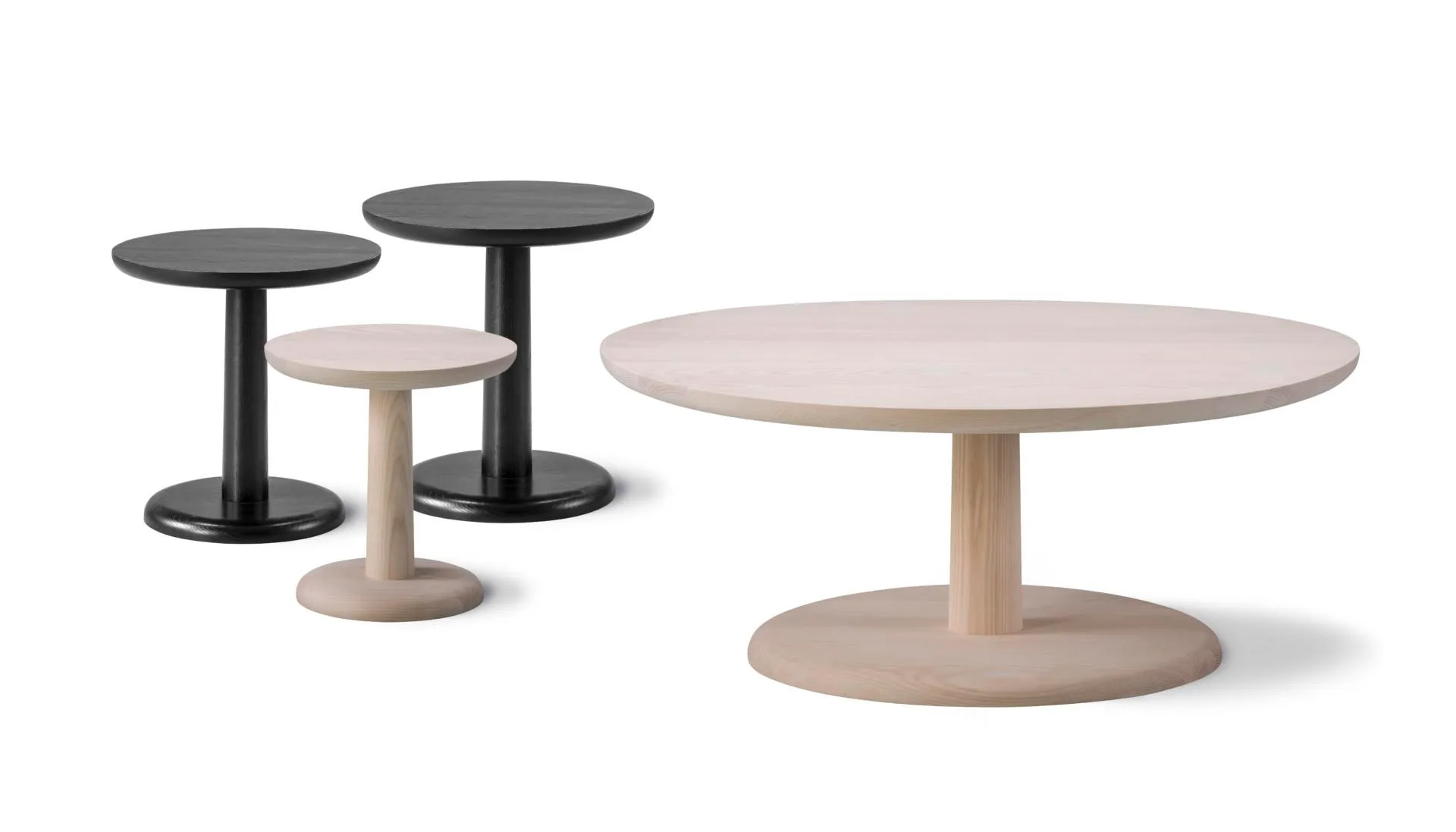 Fredericia PON coffee table Ø 35 cm, soaped oak - Image 2