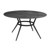 Cane-line JOY -dining table Ø 144 cm, dark grey / black