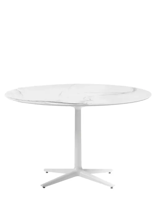 Kartell MULTIPLO-ruokapöytä Ø118cm, valkoinen, outlet