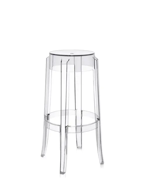 Kartell CHARLES GHOST -baarijakkara 75cm, kirkas, outlet