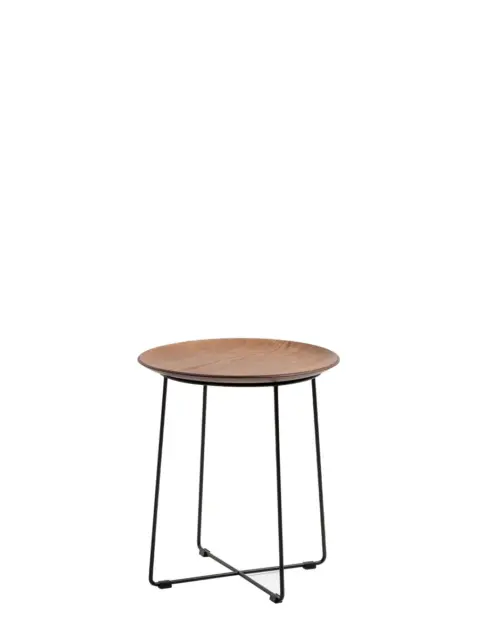Kartell AL WOOD -sivupöytä, tumma puu/musta, outlet