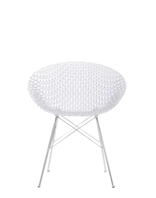 Kartell SMATRIK-tuoli, kirkas/kromi, outlet