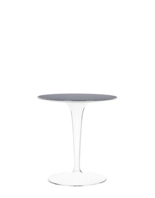Kartell TIPTOP -sivupöytä, kirkas/musta, outlet