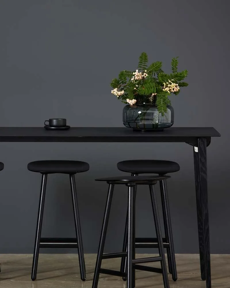 Karl Andersson & Söner SHELL -baarituoli, musta - Image 2