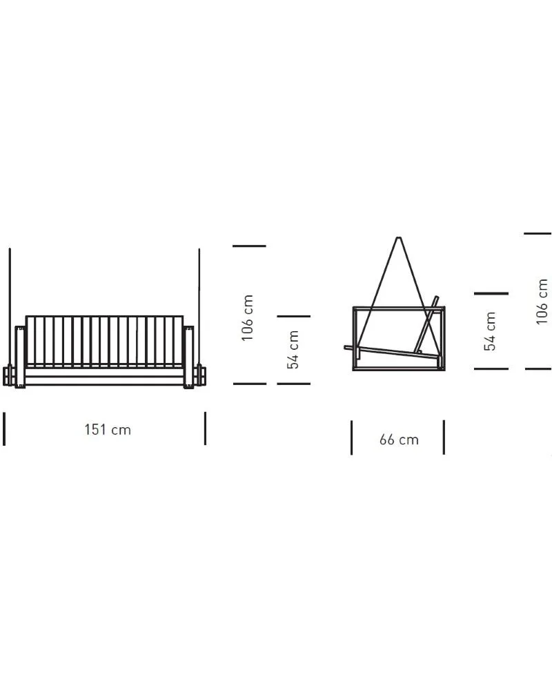 Carl Hansen BK13 swing sofa's cushion, canvas - Image 4