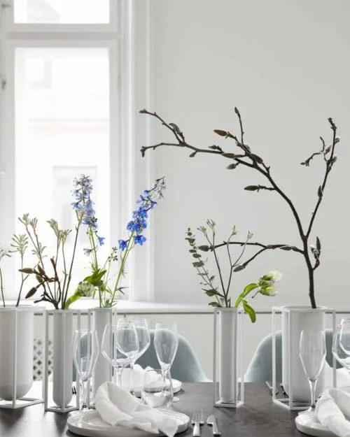 Audo Copenhagen FLORA -maljakko, valkoinen - Image 3