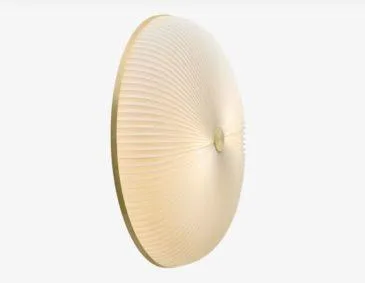 Le Klint LAMELLA, seinä-/kattovalaisin, Ø50 cm, valkoinen/kulta