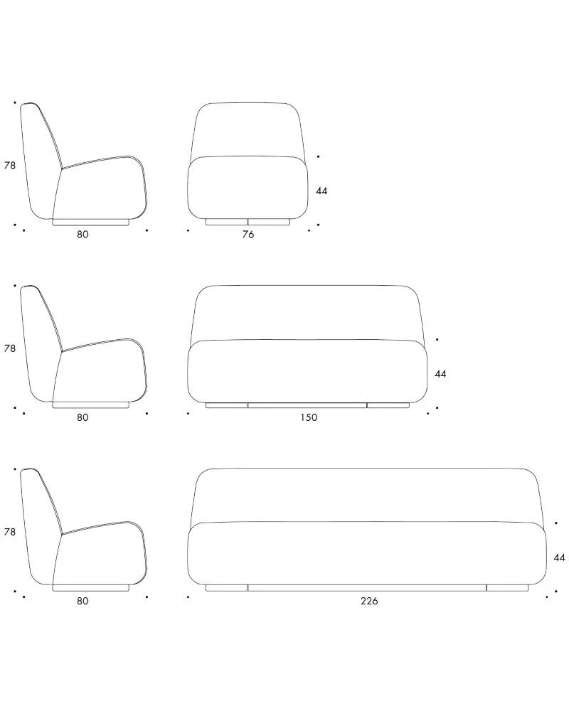 Lammhults APERI 2-istuttava sohva - Image 5