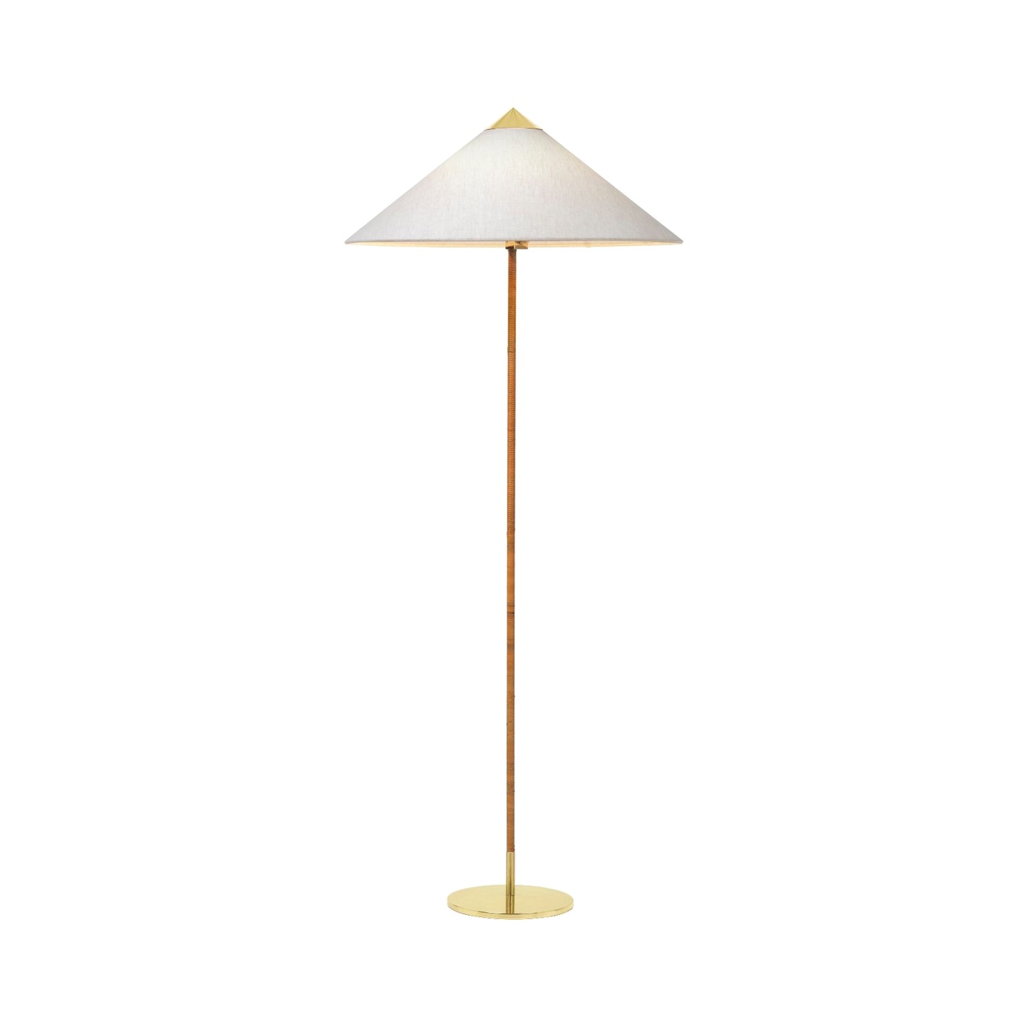 GUBI 9602-lattiavalaisin, canvas/rottinki/messinki – Designsuosikki