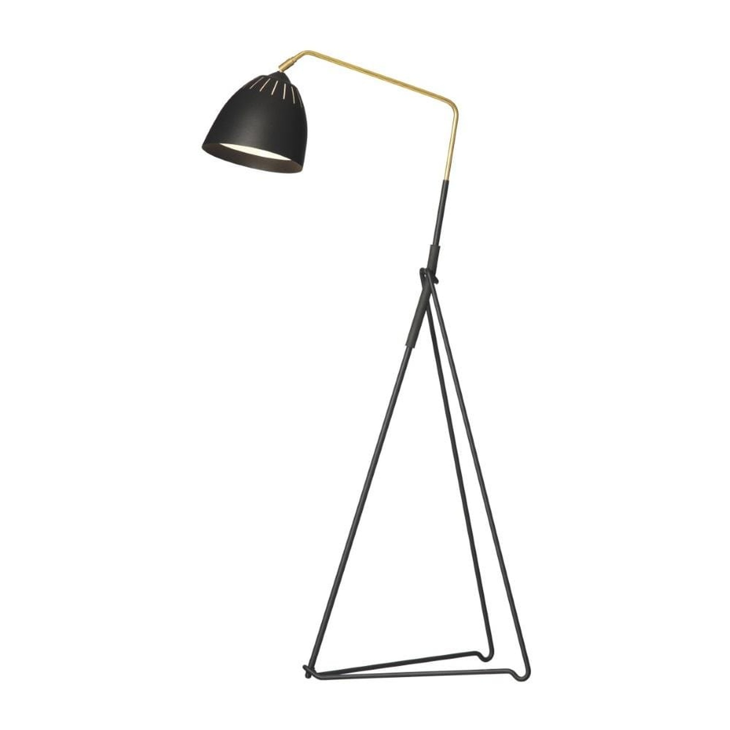 Örsjö LEAN floor lamp, black/brass