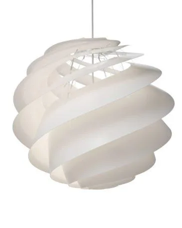 Le Klint SWIRL 3 M -riippuvalaisin, valkoinen
