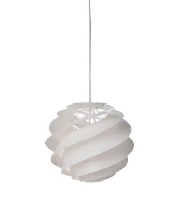 Le Klint SWIRL 3 S -riippuvalaisin, valkoinen