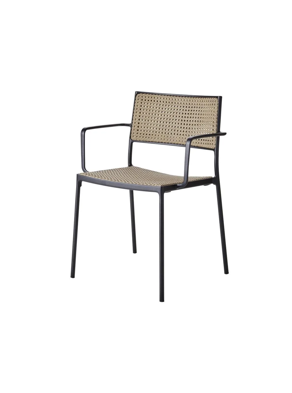 Cane-line LESS chair, natural/dark grey