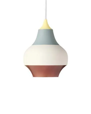Louis Poulsen CIRQUE -riippuvalaisin Ø22 cm, keltainen yläosa