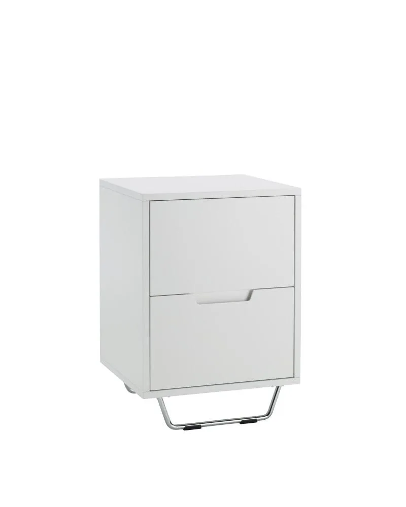 Karl Andersson & Söner MAY -yöpöytä, valkoinen/kromi