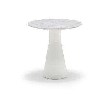 Andreu World REVERSE OCCASIONAL -side table, Ø45 cm, white/marble ME22601