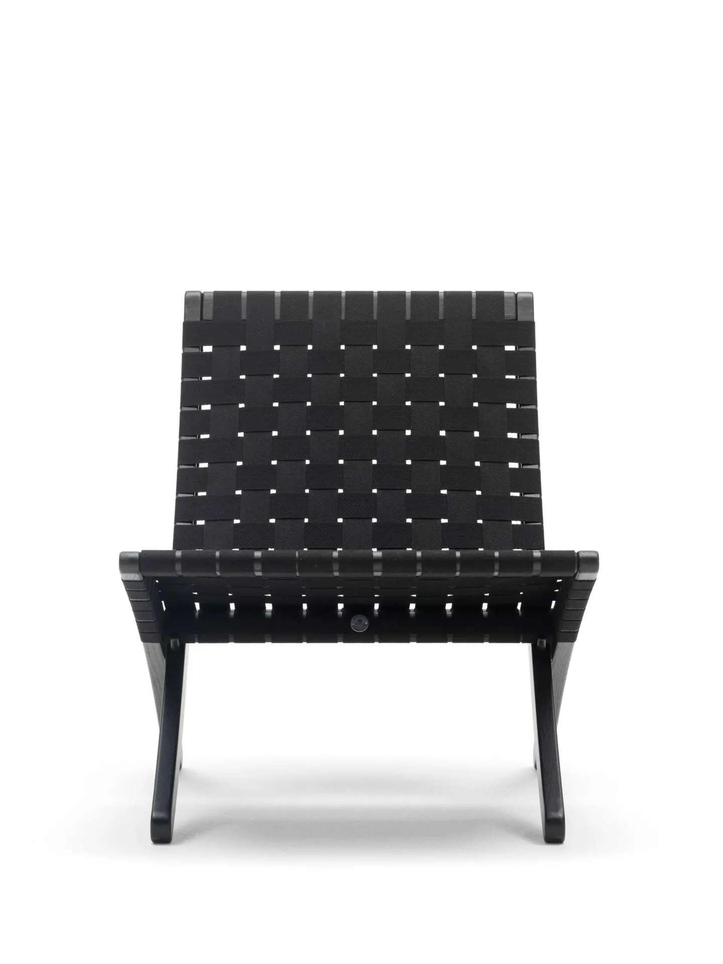 Carl Hansen MG501 lounge chair, black oak / black webbing