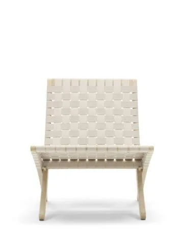Carl Hansen MG501 lounge chair, soaped oak / natural webbing