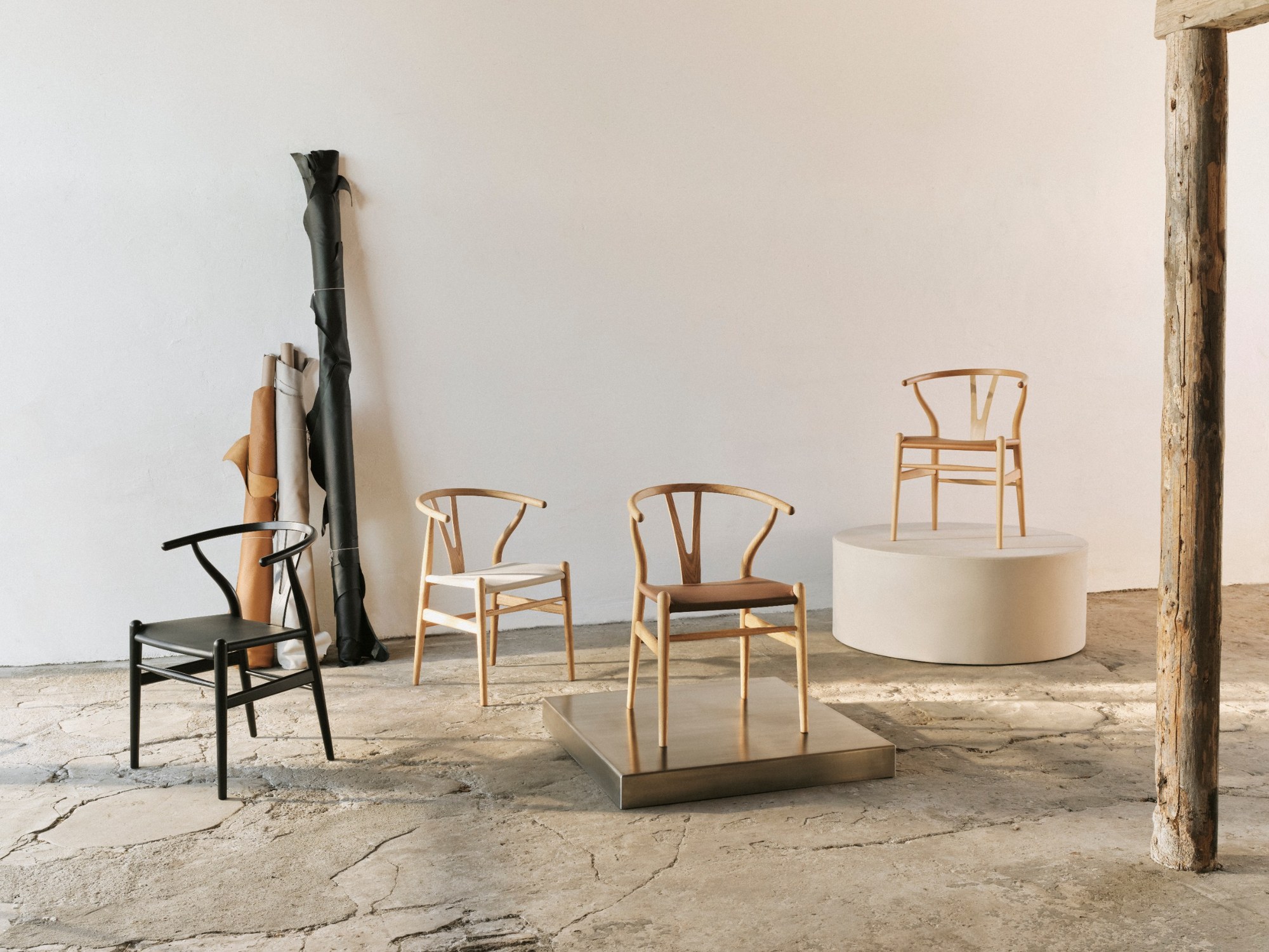 Carl Hansen & Søn CH24P WISHBONE chair, leather seat - Image 2
