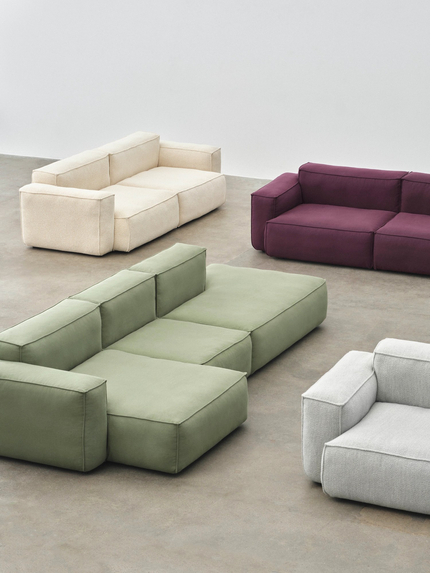 HAY MAGS SOFT 3-seater sofa, low armrests, removable cover - Image 3