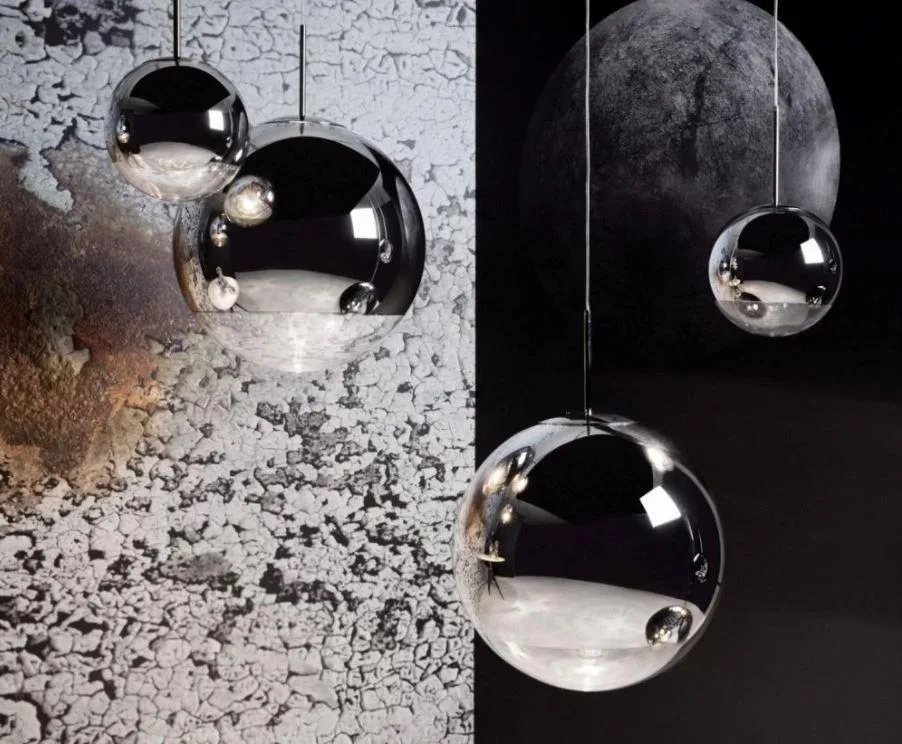 Tom Dixon MIRROR BALL LED pendant, chrome, Ø 50 cm - Image 2