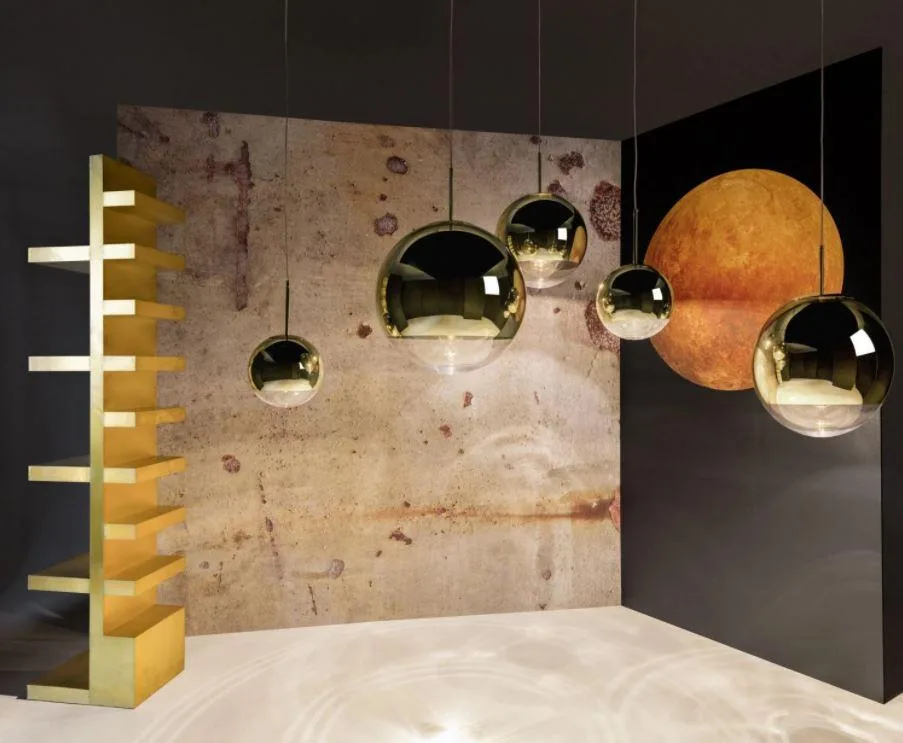 Tom Dixon MIRROR BALL LED -riippuvalaisin, kulta, Ø25 cm - Image 3
