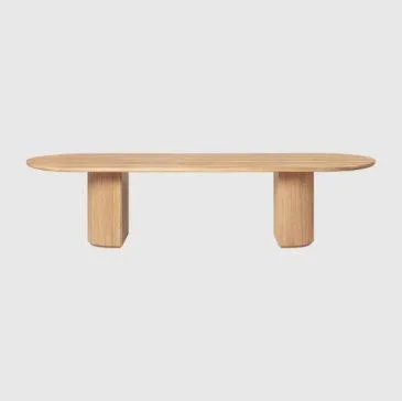 GUBI MOON dining table, 290 x 105 cm, oiled oak