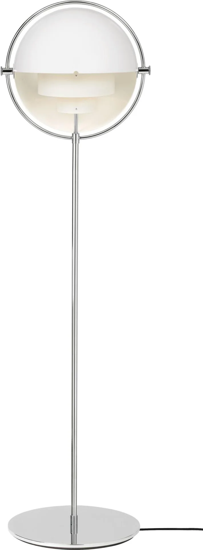 GUBI MULTI-LITE floor lamp, white/chrome