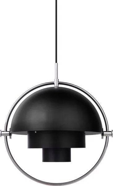GUBI MULTI-LITE pendant, black/chrome