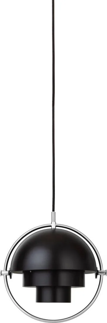 GUBI MULTI-LITE pendant small, black/chrome