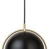 GUBI MULTI-LITE pendant small, black/brass