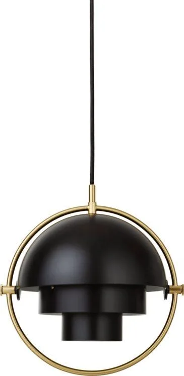 GUBI MULTI-LITE pendant small, black/brass