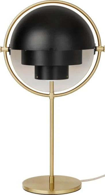 GUBI MULTI-LITE table lamp, black/brass