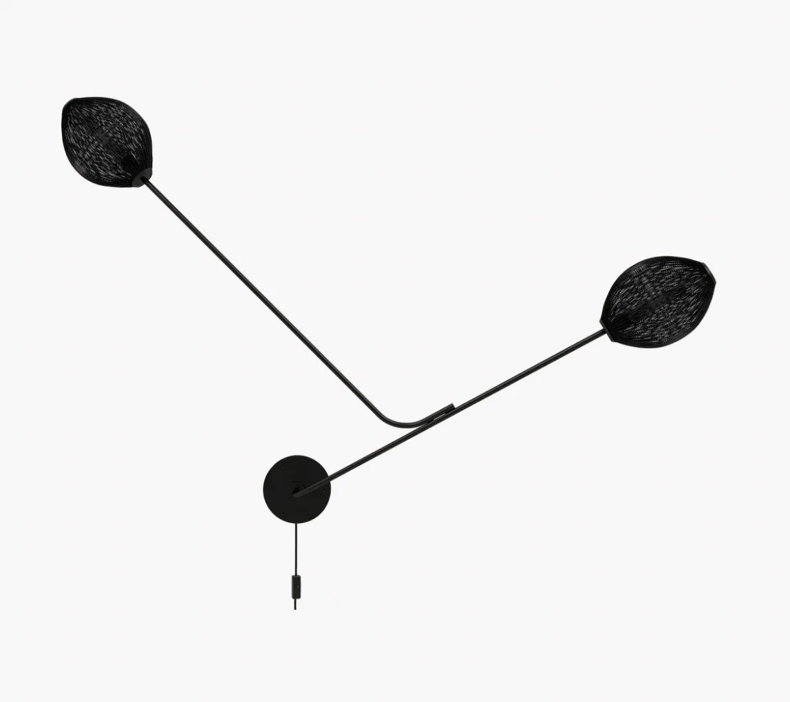 GUBI SATELLITE wall lamp, black