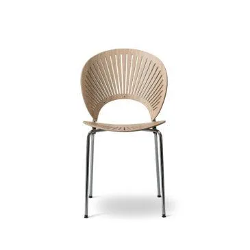 Fredericia TRINIDAD chair, oak/chrome