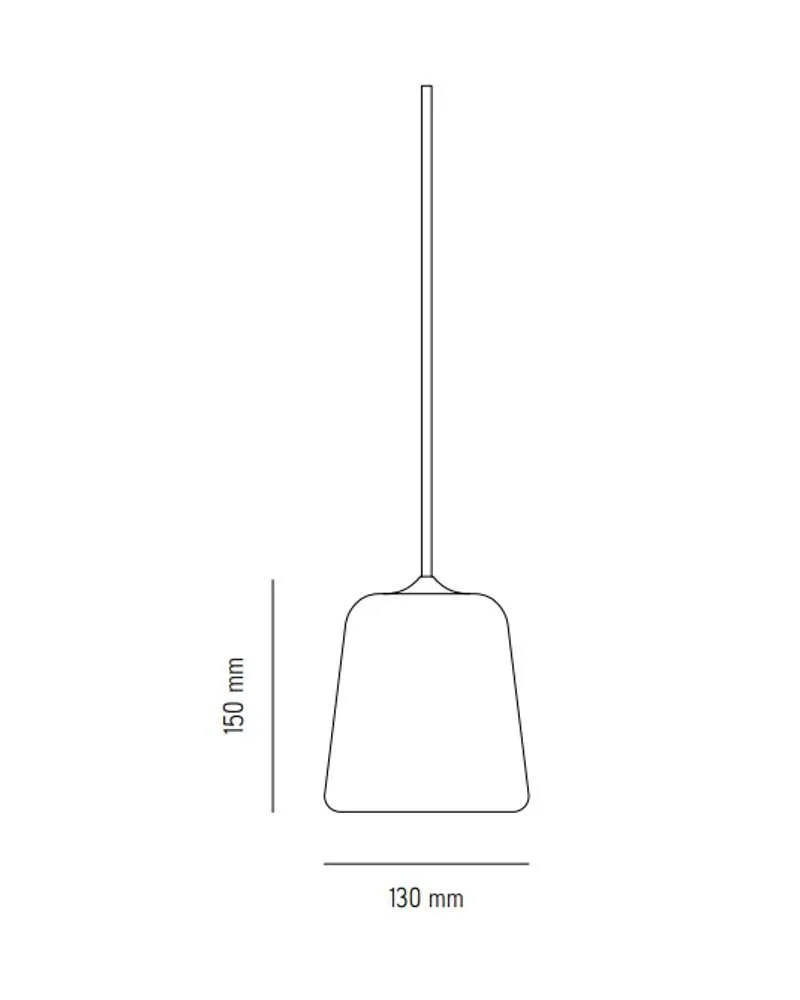 New Works MATERIAL -riippuvalaisin, tummanharmaa betoni, outlet - Image 2