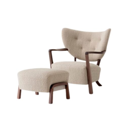 &Tradition WULFF lounge chair and pouf