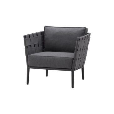 Cane-line CONIC lounge chair, dark grey