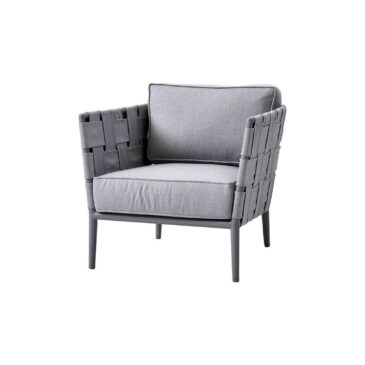 Cane-line CONIC lounge chair, light grey