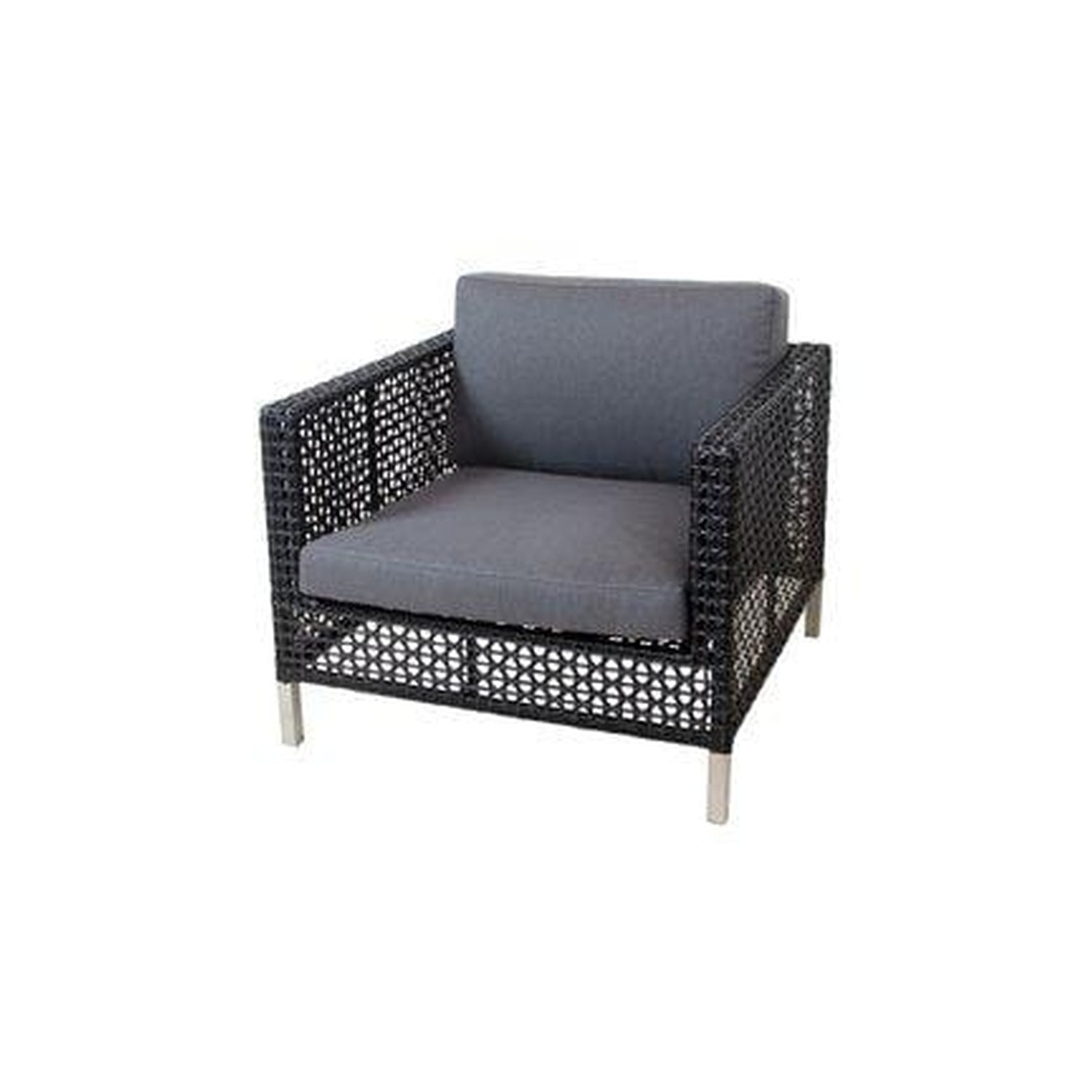 Cane-line CONNECT lounge chair, black/antracite