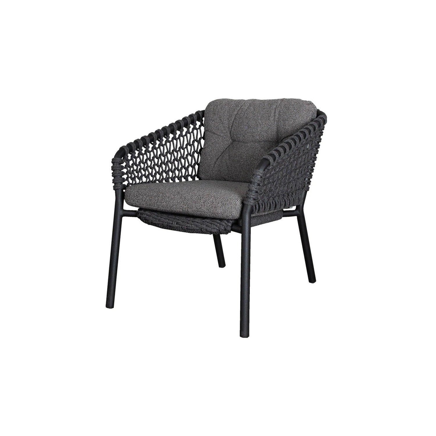 Cane-line OCEAN -armchair with cushions, dark grey