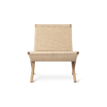 Carl Hansen MG501 lounge chair, oiled oak / natural paper cord