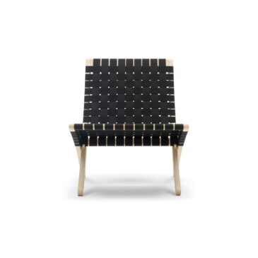 Carl Hansen MG501 CUBA -nojatuoli, saippuoitu tammi/musta punos
