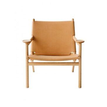 Gärsnäs HEDWIG easy chair, beech/natural leather