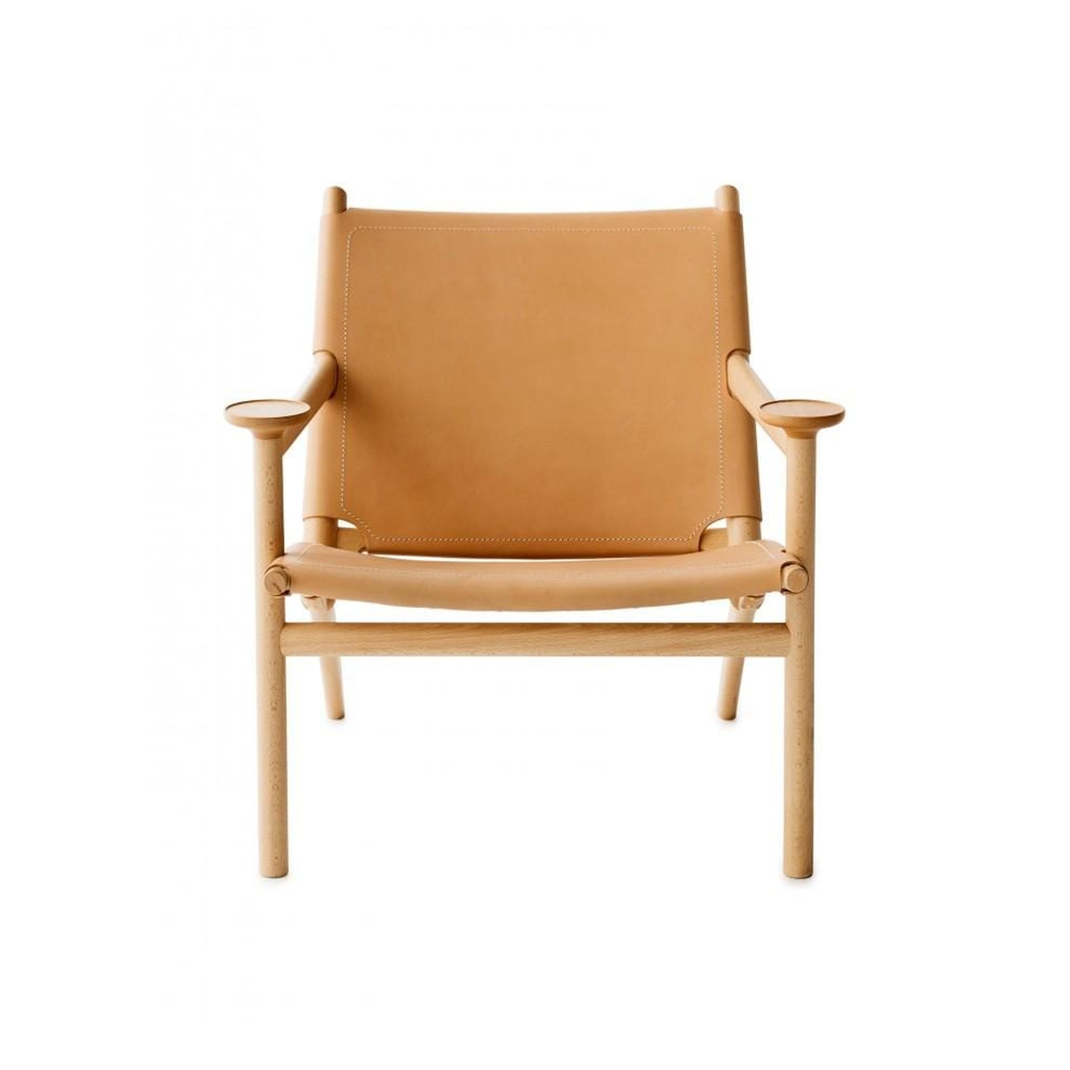 Gärsnäs HEDWIG easy chair, beech/natural leather
