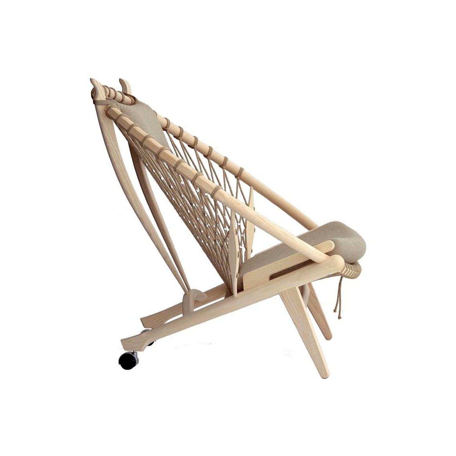 PP Møbler PP130 CIRCLE easy chair, soaped oak/beige