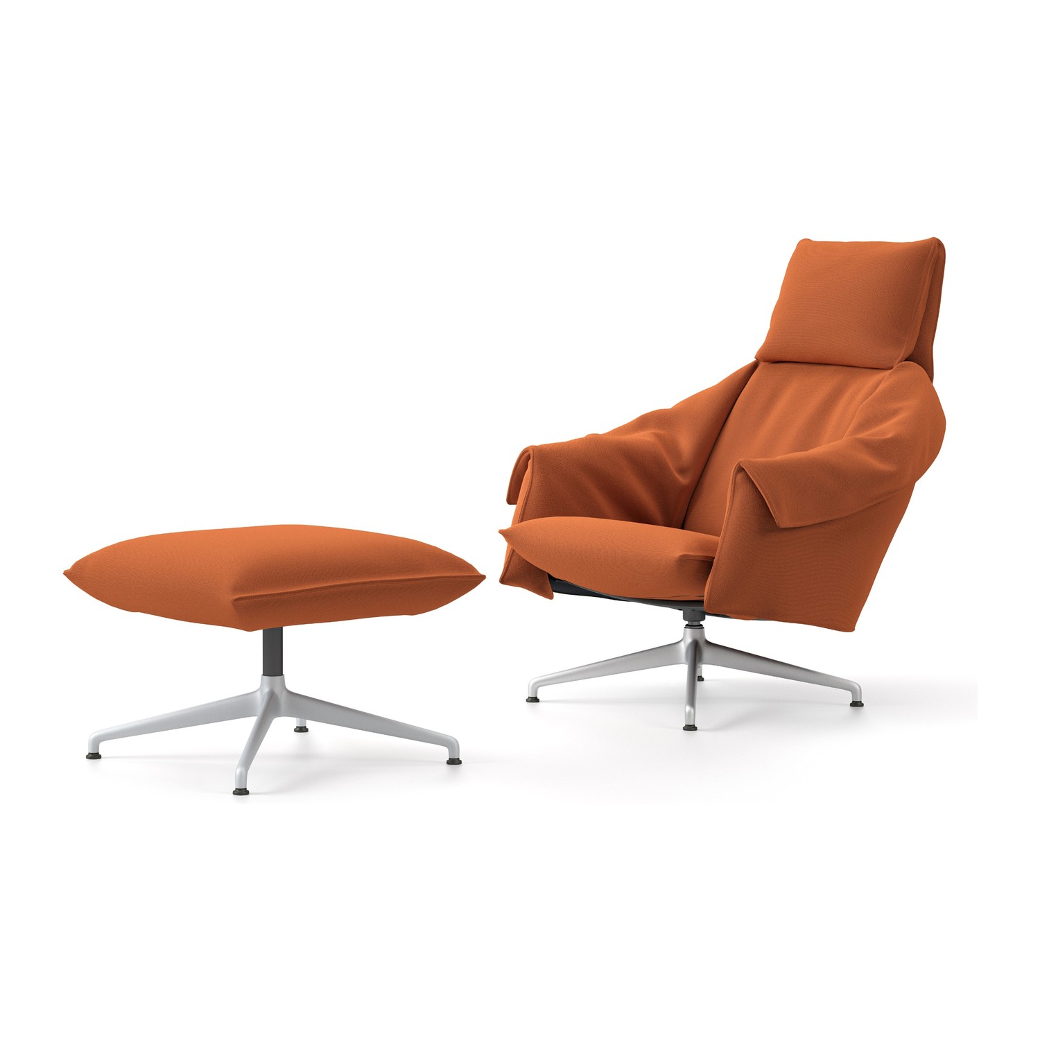 Vitra BASCULE HIGHBACK -nojatuoli ja rahi